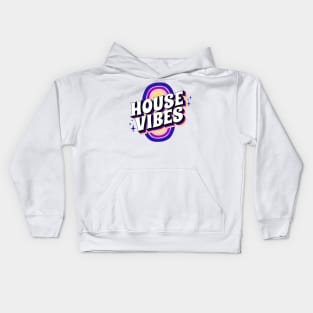 HOUSE MUSIC - House Vibes (Blue/purple/sand) Kids Hoodie